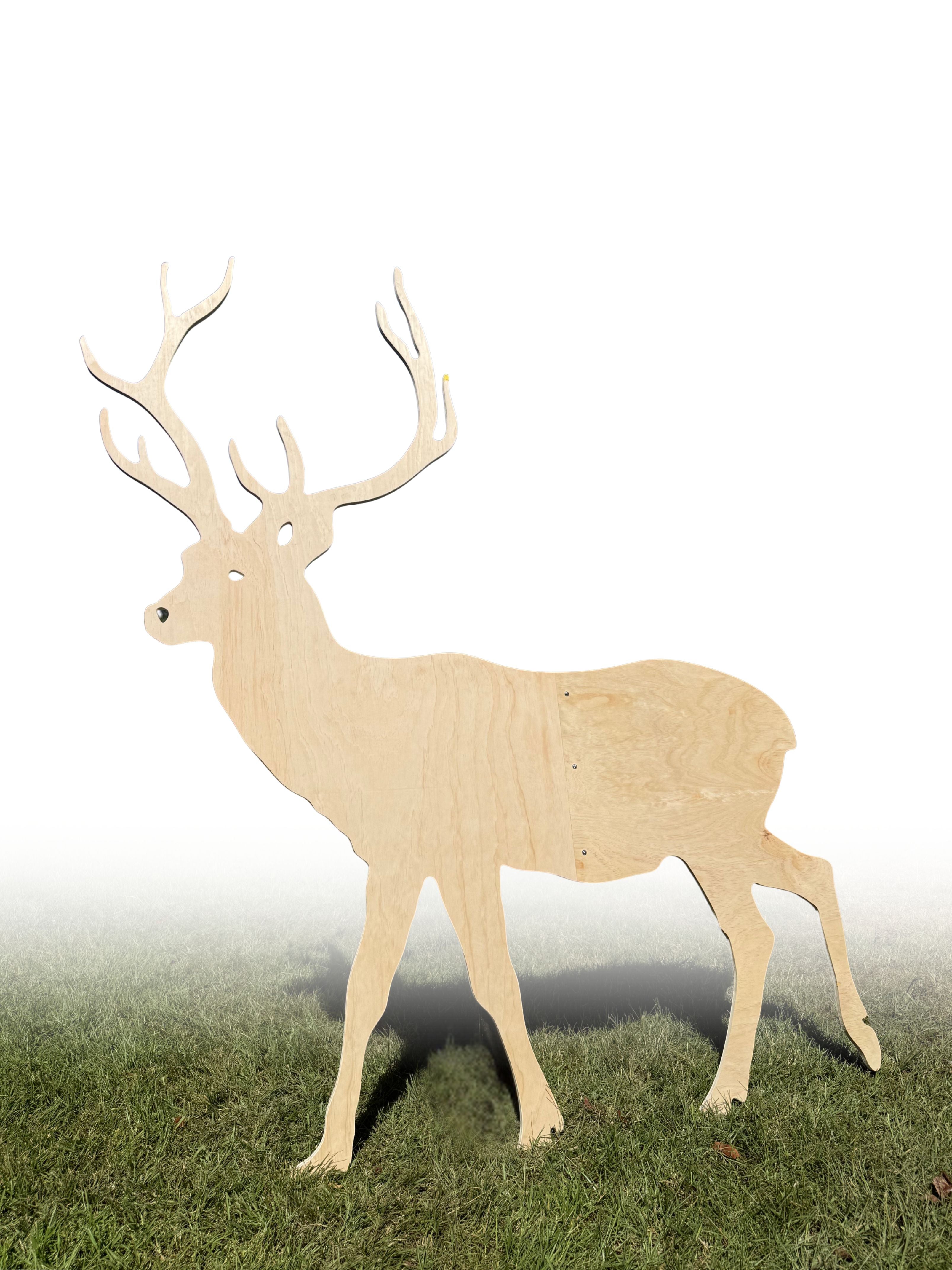 Wooden Deer Decoration – 15mm Plywood Christmas Reindeer - Large 1830mm